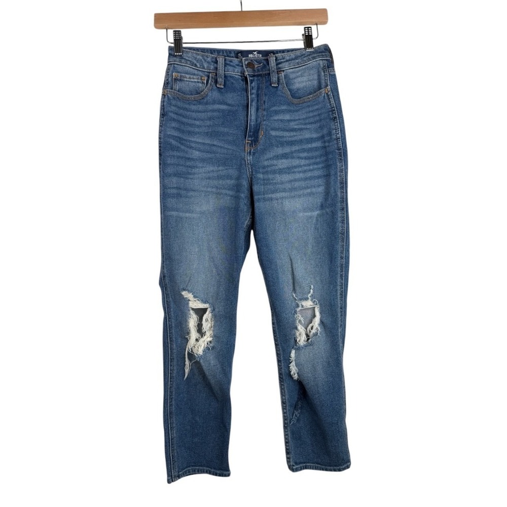 Hollister Womens Ultra High-Rise Mom Jeans Size 26 Blue Denim Vintage Stretch